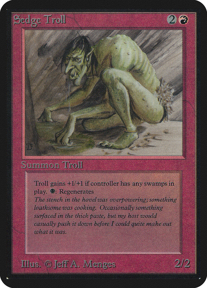 Sedge Troll [Alpha Edition] - Evolution TCG