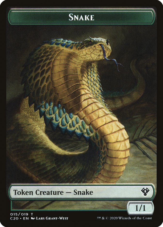 Beast (010) // Snake Double-Sided Token [Commander 2020 Tokens] - Evolution TCG