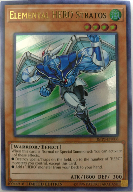 Elemental Hero Stratos [JMPS-EN008] Ultra Rare - Evolution TCG
