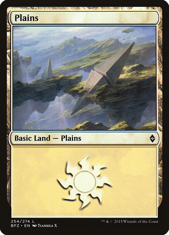 Plains (254) [Battle for Zendikar] - Evolution TCG