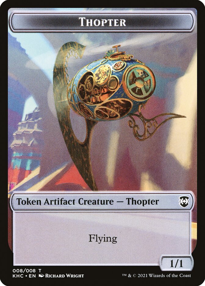 Replicated Ring // Thopter Double-Sided Token [Kaldheim Commander Tokens] - Evolution TCG