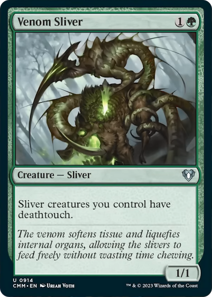 Venom Sliver [Commander Masters] - Evolution TCG