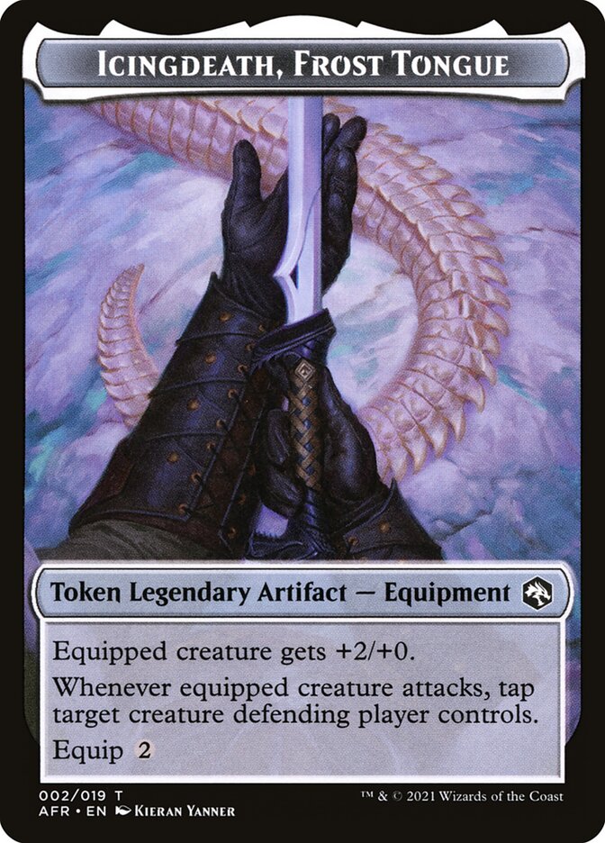 Devil // Icingdeath, Frost Tongue Double-Sided Token [Dungeons & Dragons: Adventures in the Forgotten Realms Tokens] - Evolution TCG