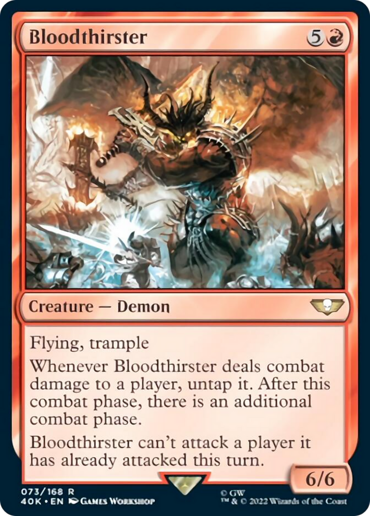 Bloodthirster (Surge Foil) [Warhammer 40,000] - Evolution TCG