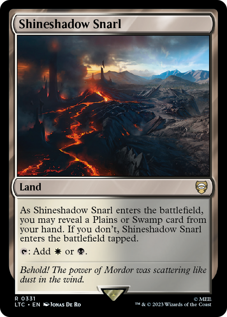 Shineshadow Snarl [The Lord of the Rings: Tales of Middle-Earth Commander] - Evolution TCG