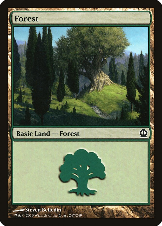 Forest (247) [Theros] - Evolution TCG