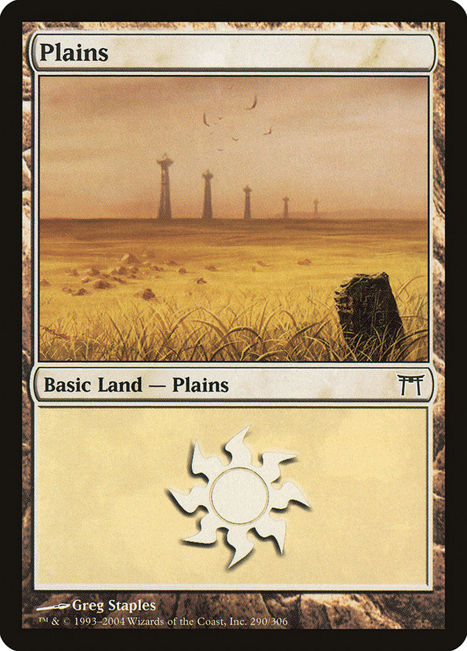 Plains (290) [Champions of Kamigawa] - Evolution TCG