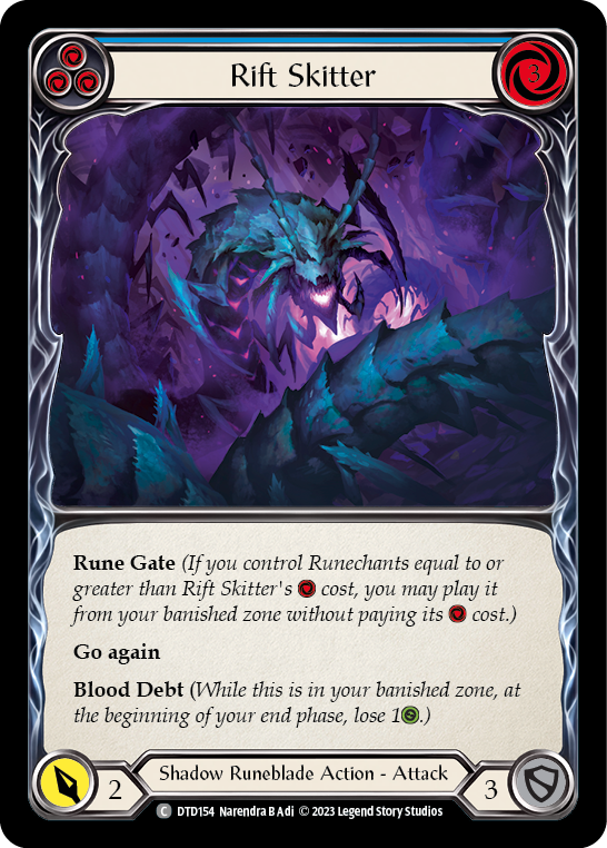 Rift Skitter (Blue) [DTD154] (Dusk Till Dawn) - Evolution TCG