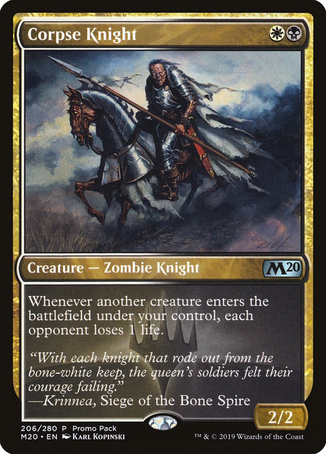 Corpse Knight (Promo Pack) [Core Set 2020 Promos] - Evolution TCG