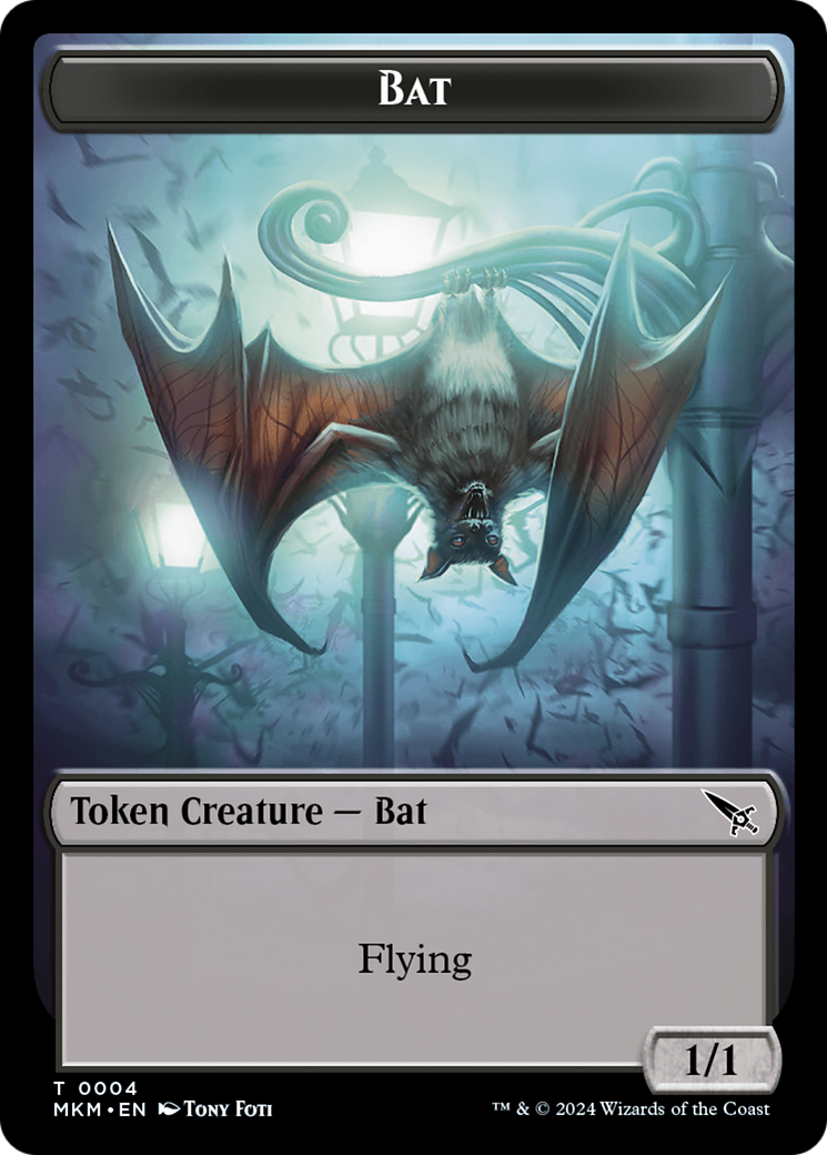 Thopter (0020) // Bat Double-Sided Token [Murders at Karlov Manor Tokens] - Evolution TCG