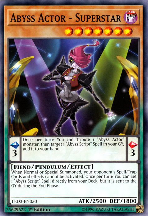 Abyss Actor - Superstar [LED3-EN050] Common - Evolution TCG