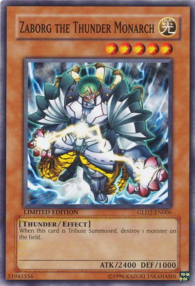 Zaborg the Thunder Monarch [GLD2-EN006] Common - Evolution TCG