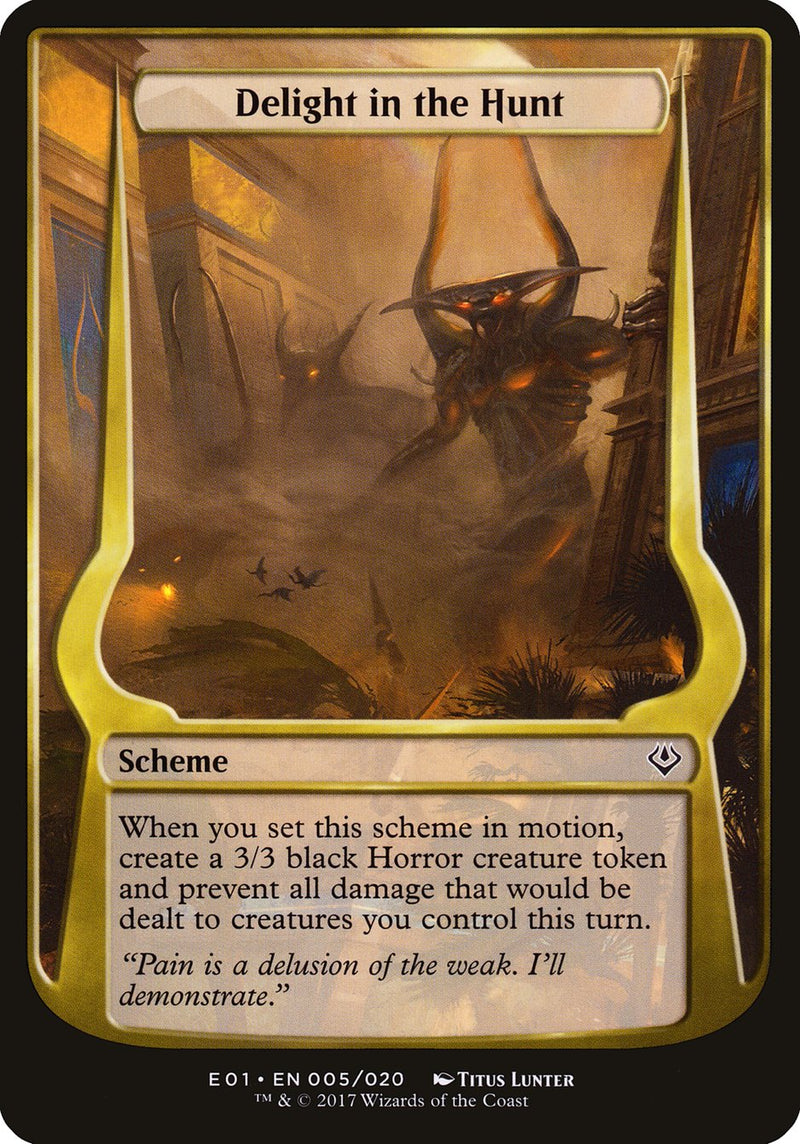 Delight in the Hunt (Schemes) [Archenemy: Nicol Bolas Schemes] - Evolution TCG