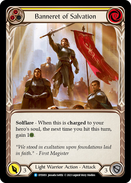 Banneret of Salvation [DTD055] (Dusk Till Dawn)  Rainbow Foil - Evolution TCG