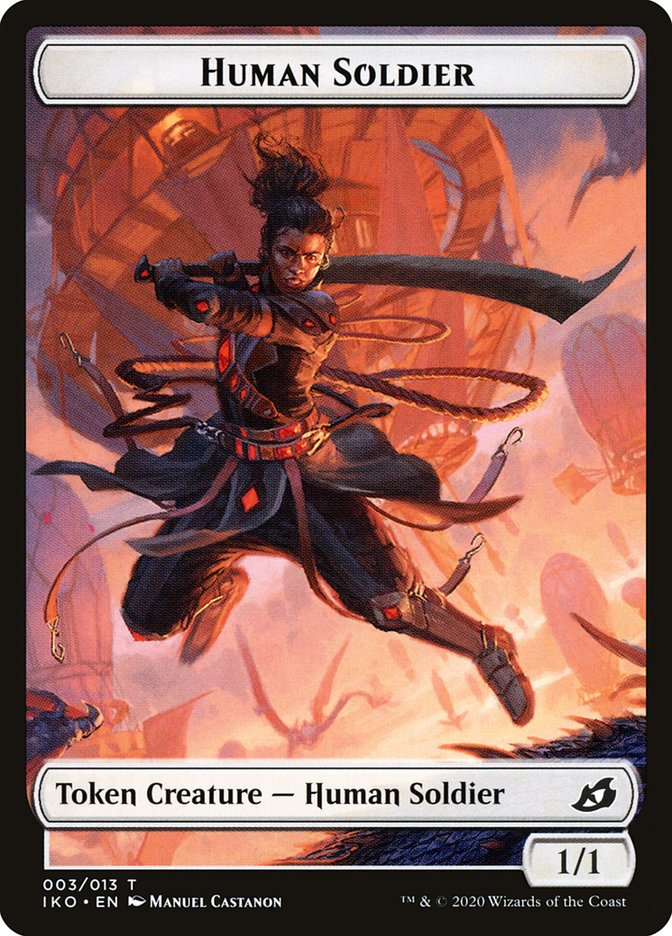 Kraken // Human Soldier (003) Double-Sided Token [Ikoria: Lair of Behemoths Tokens] - Evolution TCG