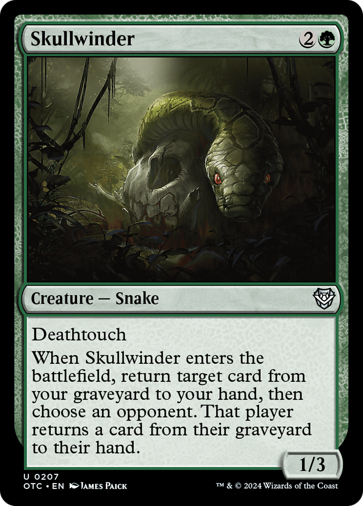 Skullwinder [Outlaws of Thunder Junction Commander] - Evolution TCG