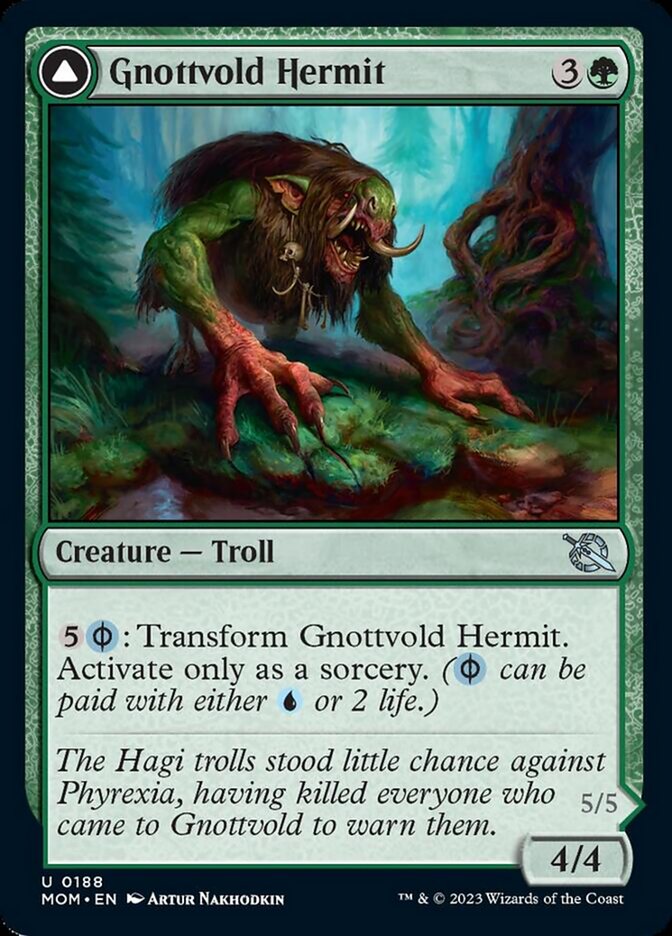 Gnottvold Hermit // Chrome Host Hulk [March of the Machine] - Evolution TCG