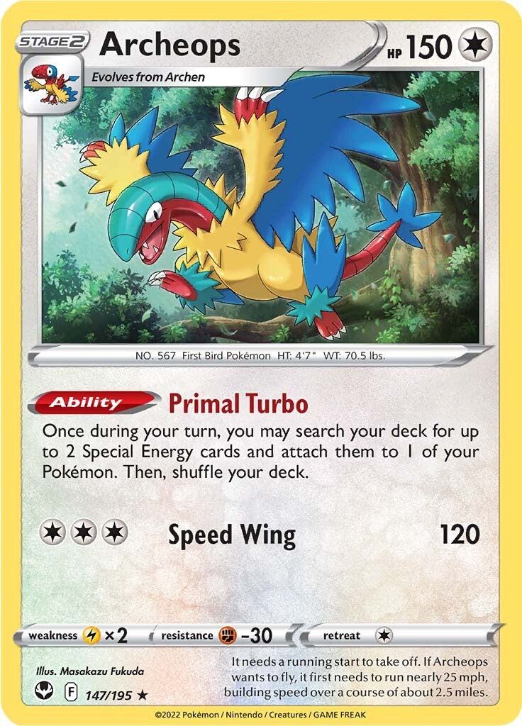 Archeops (147/195) [Sword & Shield: Silver Tempest] - Evolution TCG
