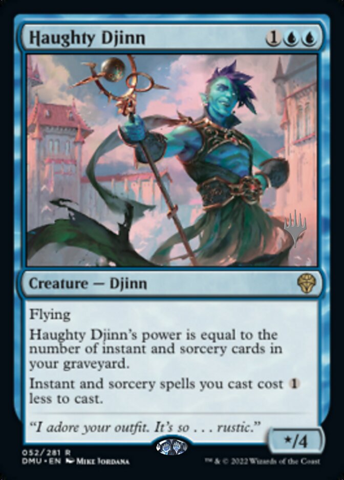 Haughty Djinn (Promo Pack) [Dominaria United Promos] - Evolution TCG
