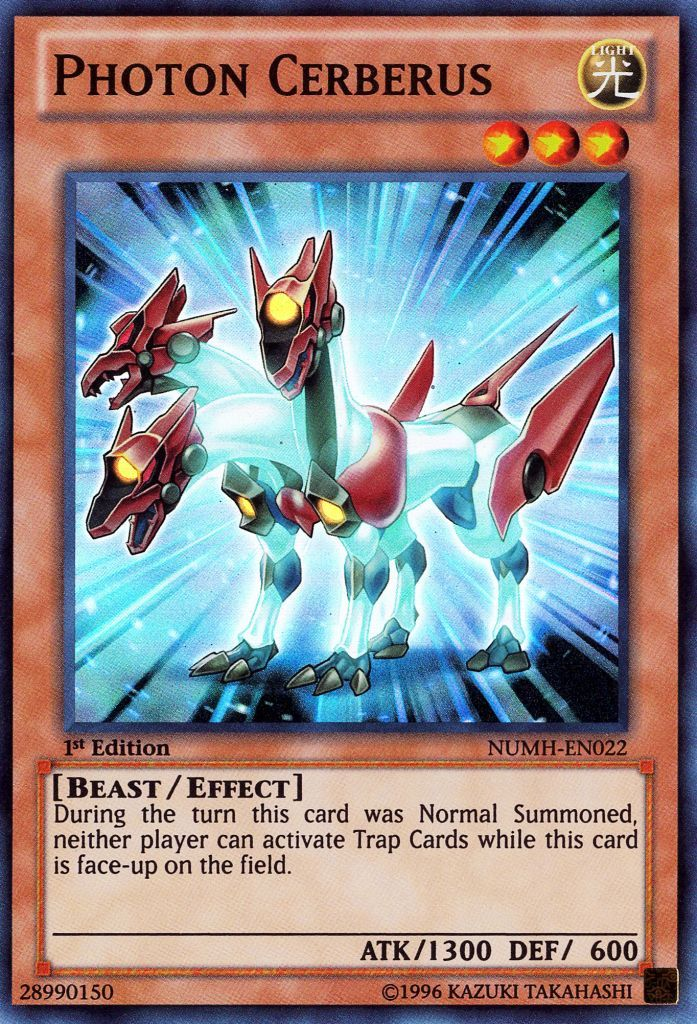 Photon Cerberus [NUMH-EN022] Super Rare - Evolution TCG