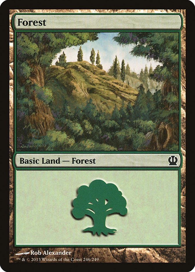 Forest (246) [Theros] - Evolution TCG