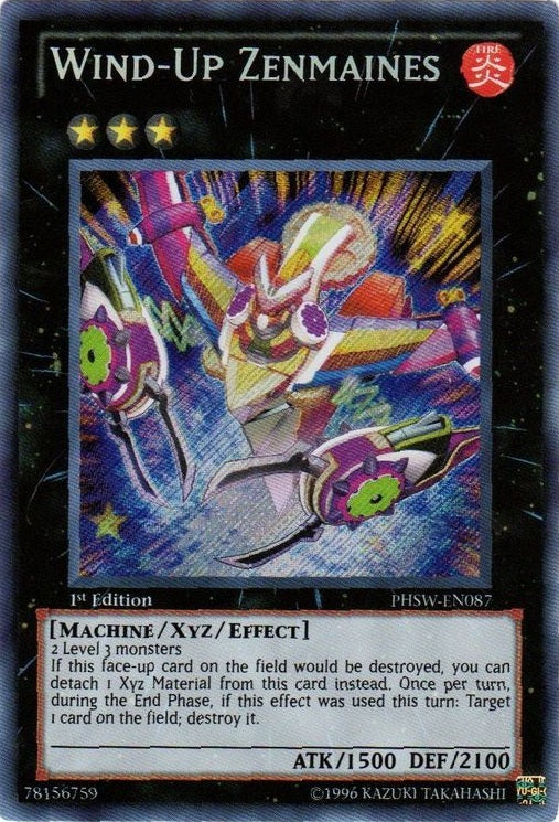 Wind-Up Zenmaines [PHSW-EN087] Secret Rare - Evolution TCG