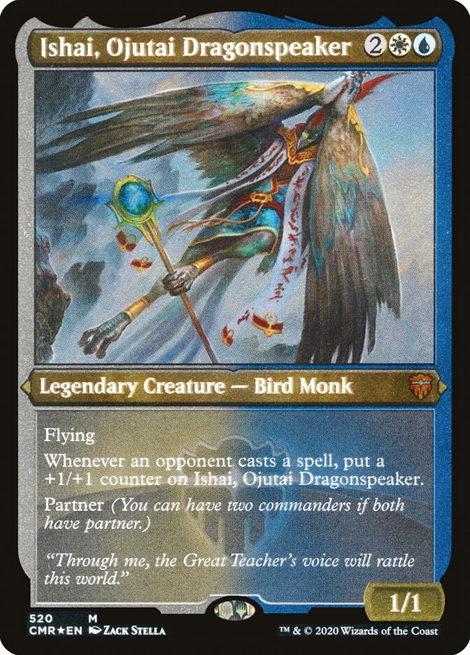 Ishai, Ojutai Dragonspeaker (Etched) [Commander Legends] - Evolution TCG