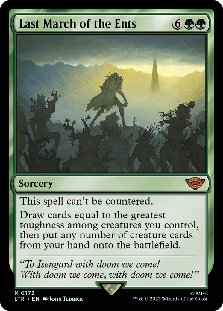 Last March of the Ents [The Lord of the Rings: Tales of Middle-Earth] - Evolution TCG