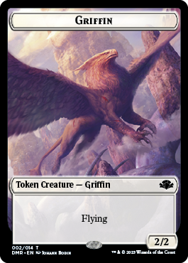 Goblin // Griffin Double-Sided Token [Dominaria Remastered Tokens] - Evolution TCG