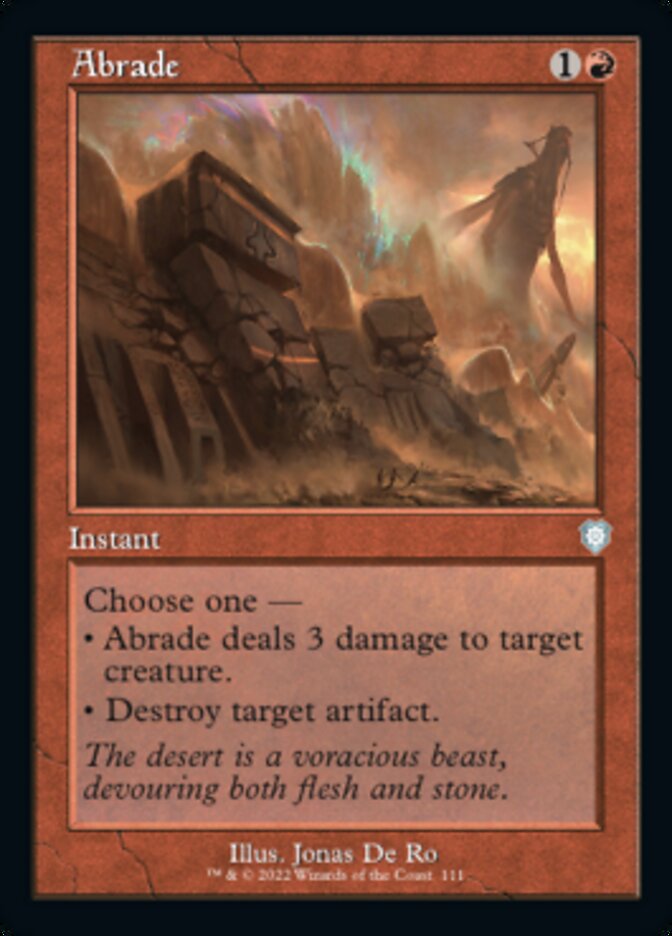 Abrade (Retro) [The Brothers' War Commander] - Evolution TCG
