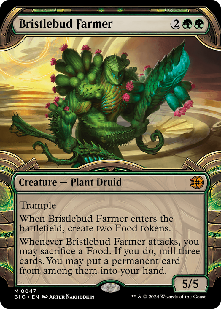 Bristlebud Farmer (Showcase) [Outlaws of Thunder Junction: The Big Score] - Evolution TCG