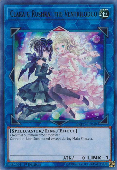 Clara & Rushka, the Ventriloduo [EXFO-EN049] Ultra Rare - Evolution TCG