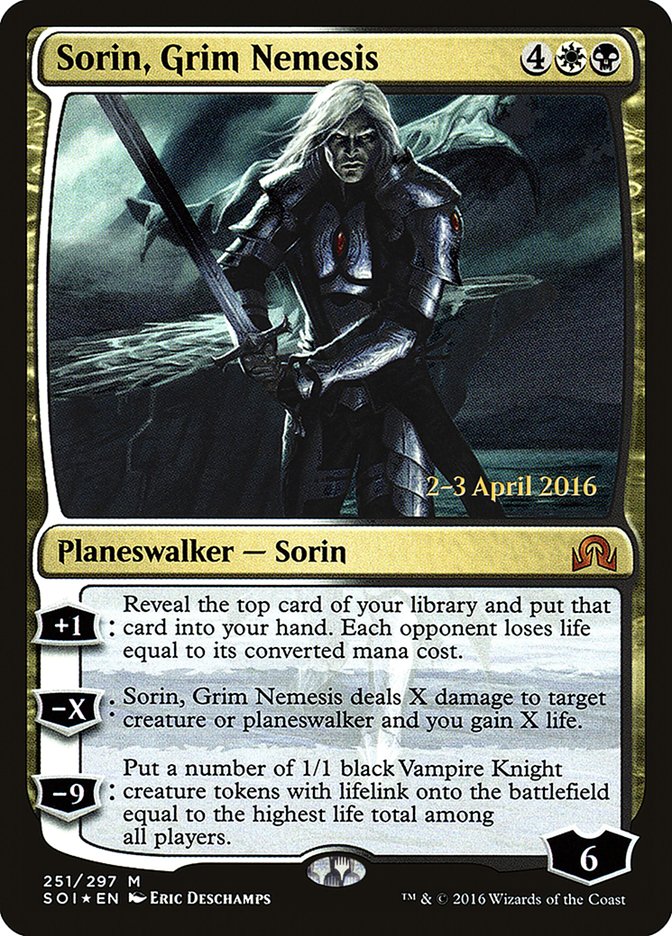 Sorin, Grim Nemesis [Shadows over Innistrad Prerelease Promos] - Evolution TCG