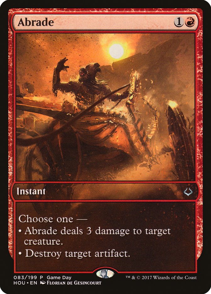 Abrade (Game Day) [Hour of Devastation Promos] - Evolution TCG