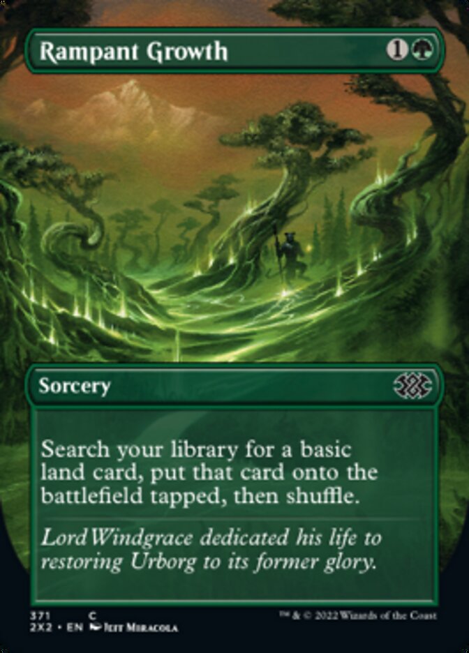 Rampant Growth (Borderless Alternate Art) [Double Masters 2022] - Evolution TCG