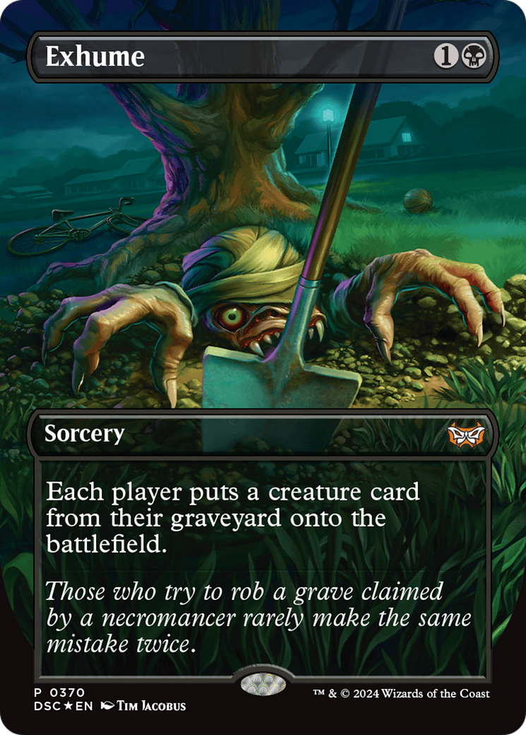 Exhume (Borderless) [Duskmourn: House of Horror Commander] - Evolution TCG