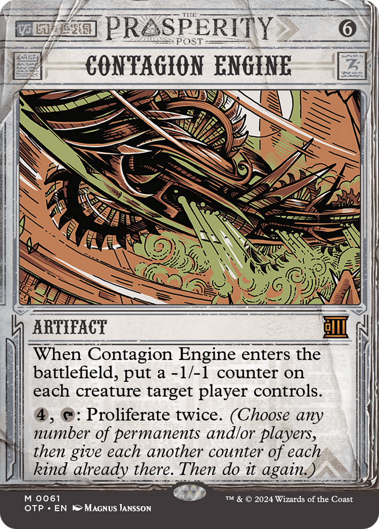 Contagion Engine [Outlaws of Thunder Junction: Breaking News] - Evolution TCG