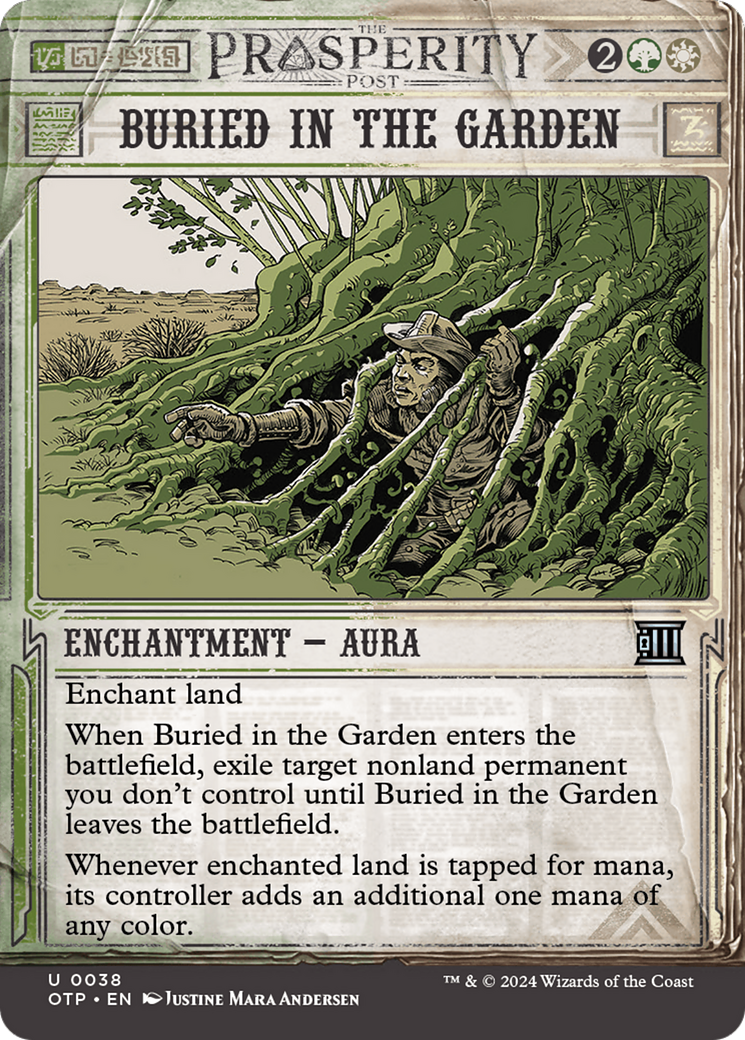 Buried in the Garden [Outlaws of Thunder Junction: Breaking News] - Evolution TCG