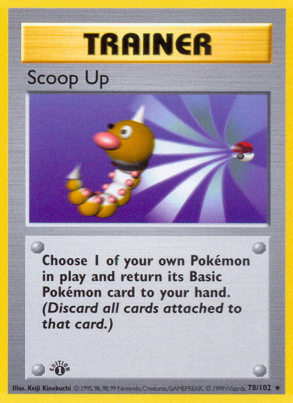 Scoop Up (78/102) (Shadowless) [Base Set 1st Edition] - Evolution TCG