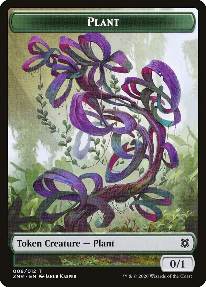 Cat Beast // Plant Double-Sided Token [Zendikar Rising Tokens] - Evolution TCG