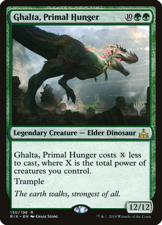 Ghalta, Primal Hunger (Promo Pack) [Rivals of Ixalan Promos] - Evolution TCG