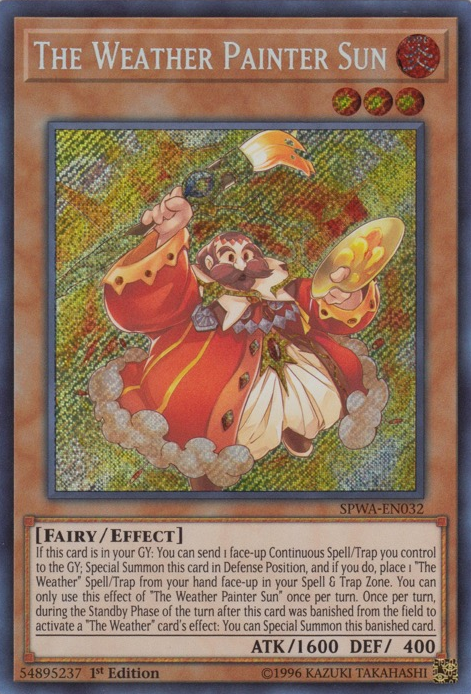 The Weather Painter Sun [SPWA-EN032] Secret Rare - Evolution TCG