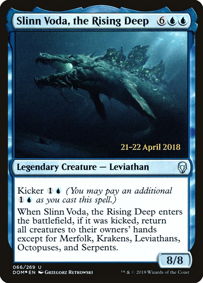 Slinn Voda, the Rising Deep [Dominaria Prerelease Promos] - Evolution TCG
