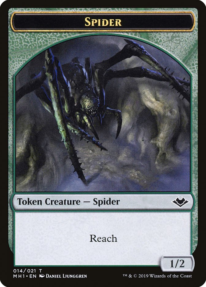 Zombie (007) // Spider (014) Double-Sided Token [Modern Horizons Tokens] - Evolution TCG