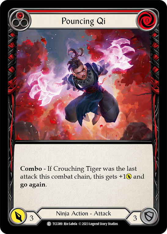 Pouncing Qi (Red) [TCC089] (Round the Table: TCC x LSS) - Evolution TCG