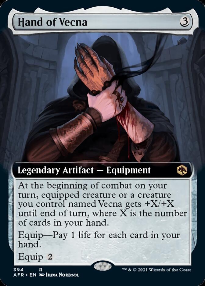 Hand of Vecna (Extended Art) [Dungeons & Dragons: Adventures in the Forgotten Realms] - Evolution TCG