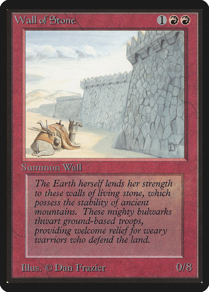 Wall of Stone [Beta Edition] - Evolution TCG