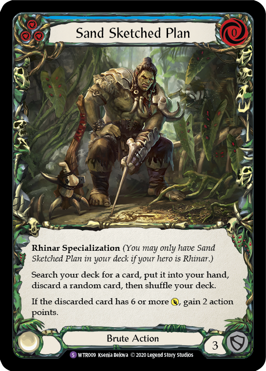 Sand Sketched Plan [U-WTR009] (Welcome to Rathe Unlimited)  Unlimited Rainbow Foil - Evolution TCG