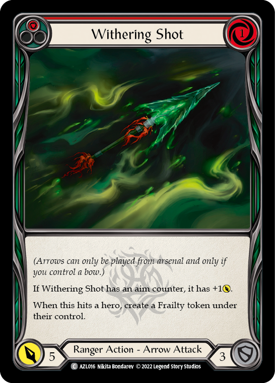 Withering Shot (Red) [AZL016] (Outsiders Azalea Blitz Deck) - Evolution TCG