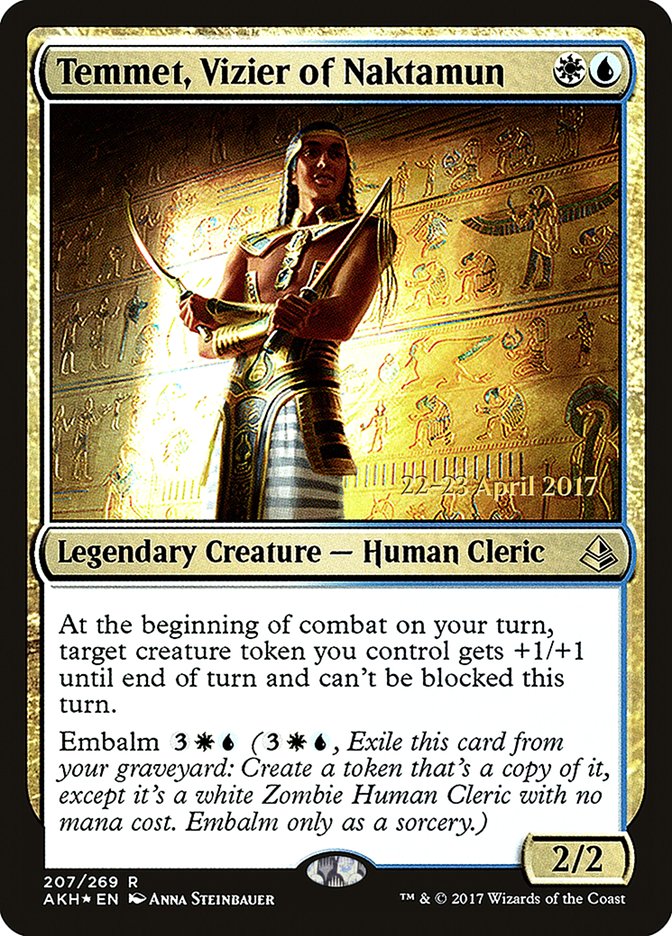 Temmet, Vizier of Naktamun [Amonkhet Prerelease Promos] - Evolution TCG